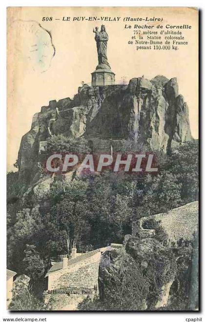 CPA Le Puy en Velay Haute Loire Le Rocher de Corneille