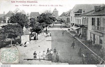 D64 - PYRENEES ILLUSTREES < LEMBEYE  < Vue animée - ENTREE DE LA VILLE(côté Pau)