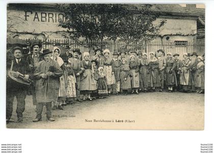 carte de LERE noce berrichonne à Léré ( folklore vieille vieilleux )