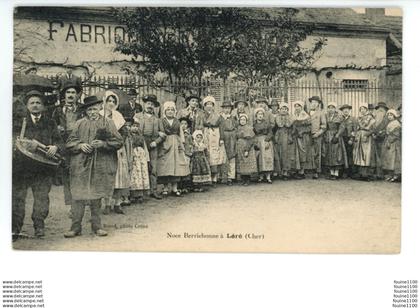carte de LERE noce berrichonne à Léré ( folklore vieille vieilleux )