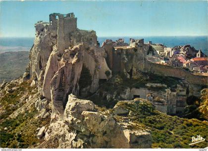 CPSM La Provence Les Baux de Provence (B du R) Ruines du Chateau Seigneurial