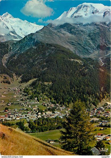 CPM les Contamines Montjoie (1164m) (Haute Savoie) Vue d'Ensemble