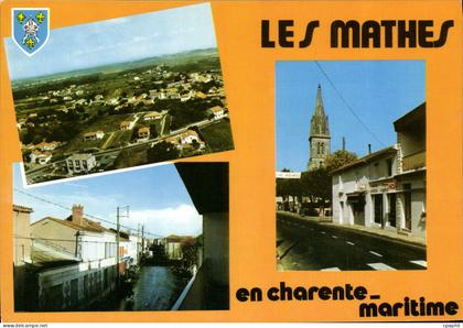 CPSM Les Mathes Vue Generale La Grande Rue église rue principale