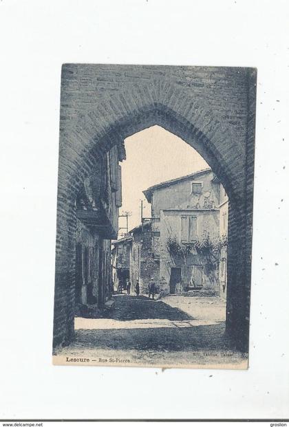 LESCURE D'ALBIGEOIS (TARN) RUE SAINT PIERRE (PETITE ANIMATION)