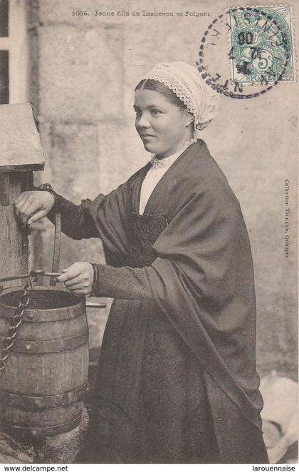 29 - LESNEVEN - Jeune fille de Lesneven et Folgoët