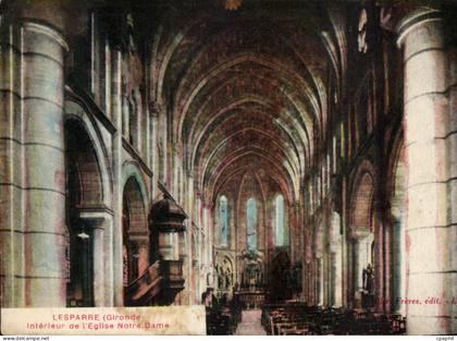 CPA Lesparre Interieur de I'Eglise Notre Dame