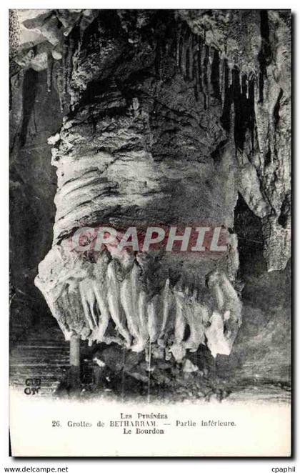 CPA Grottes de Betharram Partie Inferieure Le Bourdon