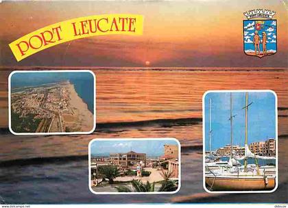11 - Leucate - Port Leucate - Multivues - Coucher de Soleil - Blasons - CPM - Voir Scans Recto-Verso