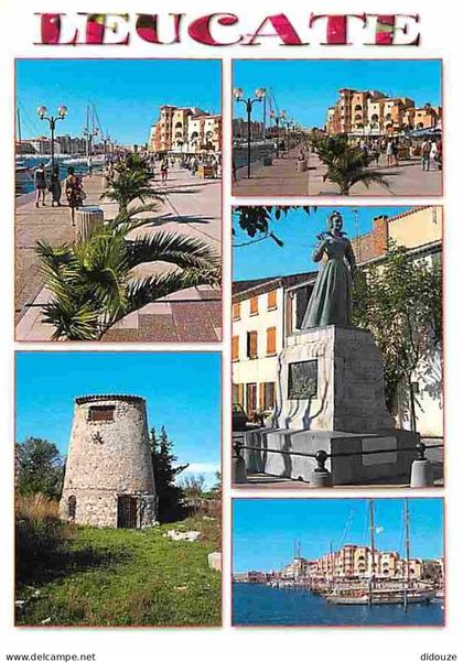 Carte Postale - 11 - Leucate - Multivues - Bateaux - Monument - Flamme Postale de Leucate - CPM - Voir Scans Recto-Verso