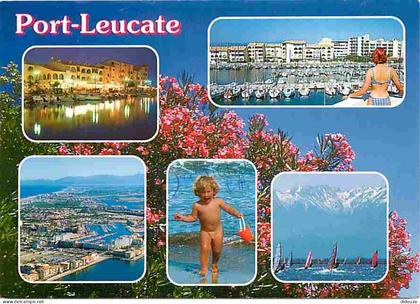 Carte Postale - 11 - Leucate - Port Leucate - Multivues - Fleurs - Enfants - CPM - Voir Scans Recto-Verso - Poscard - Ca