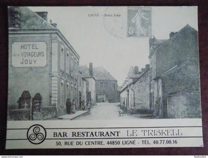 Cpm Ligné ; bar restaurant le Triskell