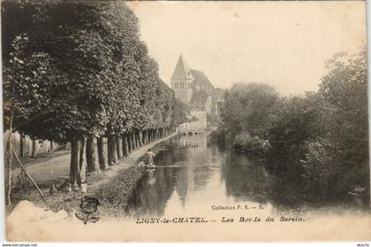 CPA LIGNY-le-CHATEL Les Bords du Serein (1197685)