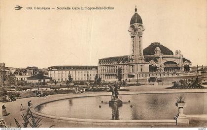 CPA Limoges Nouvelle Gare Limoges Benedictine