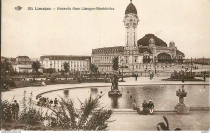 CPA Limoges Nouvelle Gare Limoges Benedictine