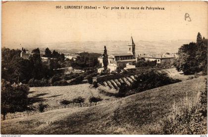 CPA LIMONEST Vue prise de la route de POLEYMIEUX (461705)