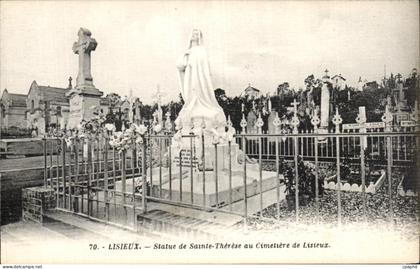 CPA Lisieux Statue De Sainte Therese Au Cimetiere de Lisieux
