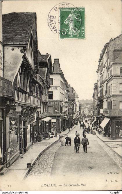Lisieux - La Grande Rue - CPA