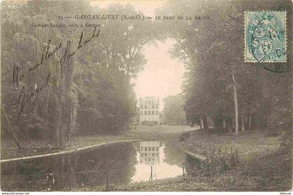 93 - Livry Gargan - Le Parc de la Mairie - CPA - Voir Scans Recto-Verso
