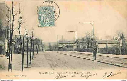 Carte Postale Ancienne - 93 - Livry Gargan - Avenue Victor Hugo à Gargan - Animée - Précurseur - CPA - Voir Scans Recto-