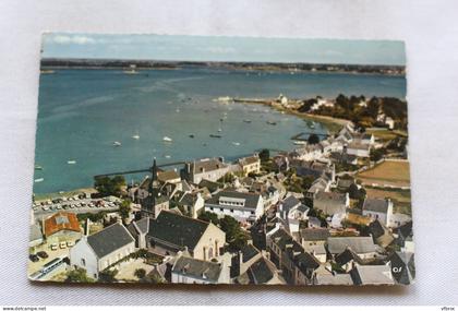 Cpm 1974, Locmariaquer, l'église et le port, Morbihan 56