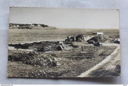 Cpsm 1962, Locmariaquer, entrée du golfe du Morbihan, Morbihan 56