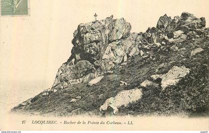 CPA Locquirec Rocher de la Pointe du Corbeau