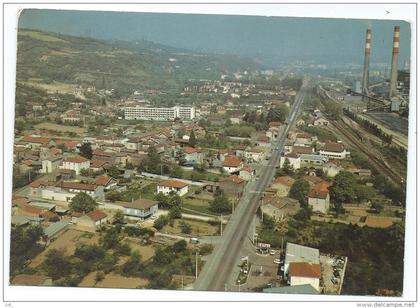 CP LOIRE SUR RHONE, VUE GENERALE AERIENNE, STATION SERVICES ESSENCE TOTAL, RHONE 69