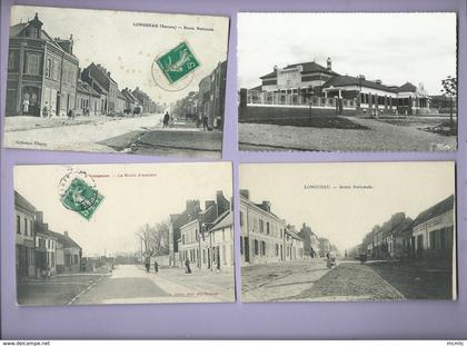 6 cartes -  Longueau -(Somme)