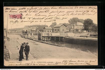 CPA Longueil-Annel, Écluse