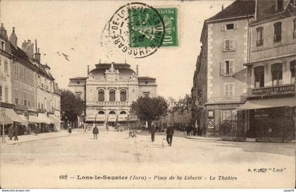 Lons le Saunier - Place de la Liberte - Le Theatre - CPA