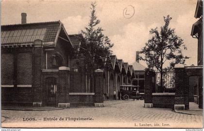 CPA  SELECTION  -  LOOS LES LILLE  -  Entrée de l'imprimerie