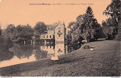 77 LORREZ LE BOCAGE PREAUX LE CHATEAU DU COMTE SEGUR