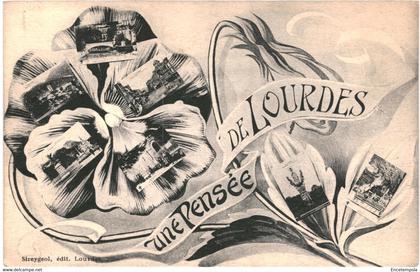 CPA-carte postale   France-Lourdes Une pensée de Lourdes 1927   VM44259