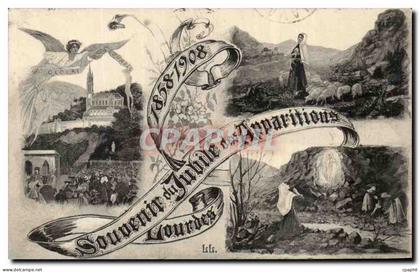 CPA Souvenir du Jubile des Apparitions Lourdes Bernadette Lourdes Ange
