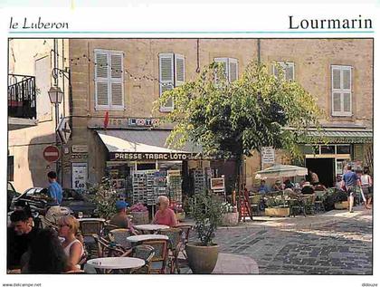 84 - Lourmarin - Centre du Village - Commerces - Flamme Postale - Village du Lubéron - CPM - Voir Scans Recto-Verso