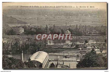 CPA Louveciennes La Machine de Marly Panorama de la vallee de la Seine
