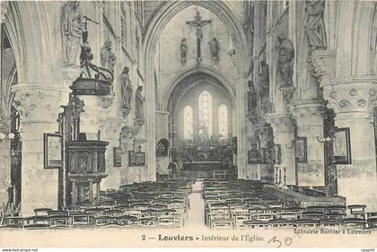 CPA Louviers Interieur de l'Eglise