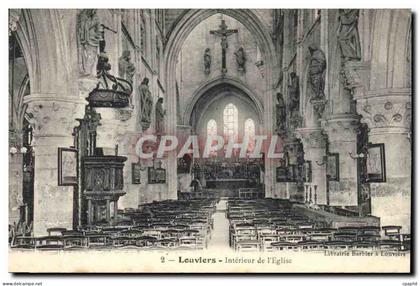 CPA Louviers Interieur de l'Eglise