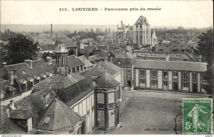 CPA Louviers Panorama pris du musee