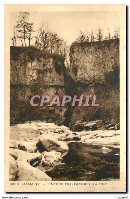 CPA Lovagny Entree des Gorges du Fier
