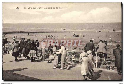 CPA Luc sur Mer Au Bord de la mer