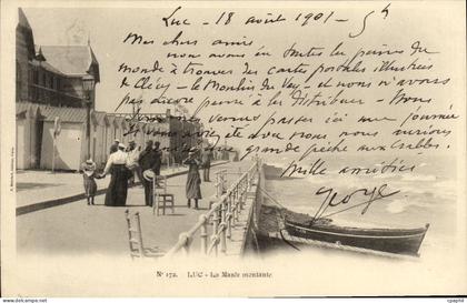 CPA Luc Sur Mer Coup de Mer le Remblai