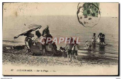 CPA Luc Sur mer sur la plage