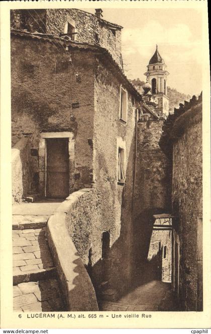 CPA Luceram Une Vieille Rue