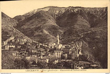 CPA Luceram Vue Generale excursion Intervallee