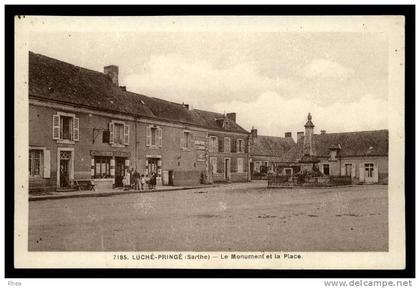 72 Luché-Pringé monument aux morts hotel sépia D72D C72175C RH072652