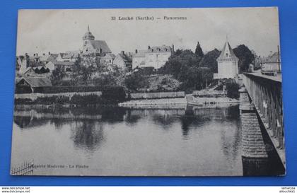 Luché-Pringé 1904 Luche Pringe [72] Sarthe Panorama Précurseur CPA Carte Postale librairie la Flèche