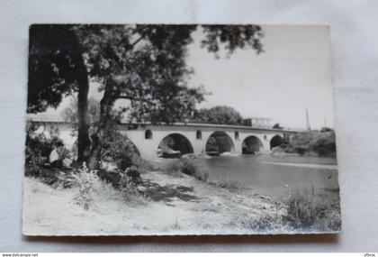 Cpm, Lunel, pont de Lunel, un joli coin pour la baignade, Hérault 34