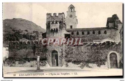 CPA Luz Saint Sauveur L'Eglise Des Temoliers
