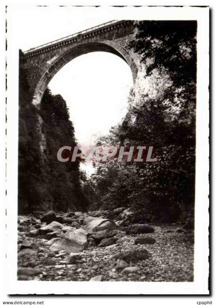 CPSM Luz Saint SAuveur le pont Napoleon